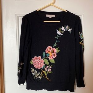 Loft Floral Sweater